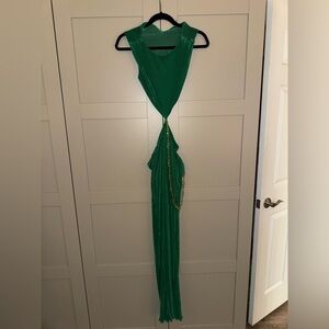 12th TRIBE GREEN MAXI SUMMER DRESS